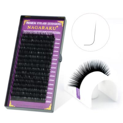 China Nagaraku Natural Soft False Mink Eyelash Extension 0.07 Different N Mix Individual Faux Cilios False Eye Premium Professional Lashes for sale