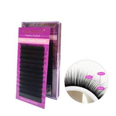 China NAGARAKU Wholesale Volume Eyelash Extensions Natural Camellia Eyelash Pandora Silky Lash OME Prvivate Soft Label Bulk 0.07 Since C D Blend for sale