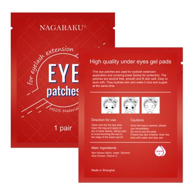 China NAGARAKU Moisturizer Eye Pads Gel Correction For Eyelash Extension Factory Price OEM High Quality Disposable Private Label for sale