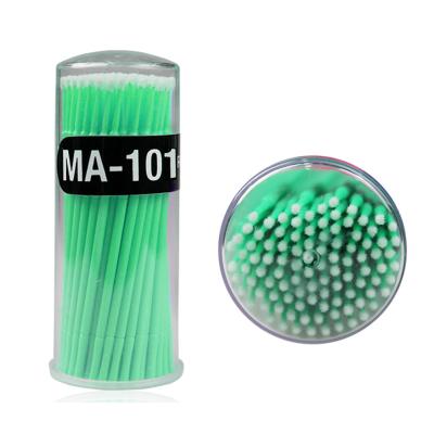 China 100 Pcs Disposable Dental Glue Remover Dental Micro Brush Applicator Micro Polymer Extension Polymer Eyelash Brush for sale