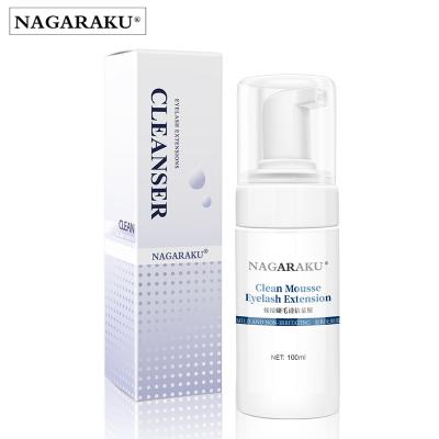 China Non Irritation Eyelash Extension NAGARAKU Gentle Quick Cleanser Foam Eyelash Pro Foam Cleaner Non-irritation Bubble Cleaner for sale