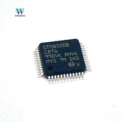 China New and original STM8S208CBT6 FLASH 48LQFP STM8S208 STM8S208CBT6 standard IC MCU 8BIT 128KB for sale