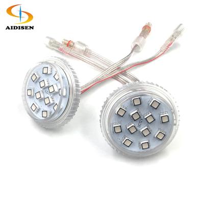 China LANDSCAPE Shenzhen led lighting pixel rgb led light with program 50mm led dc 24v flat rgb led light for sale