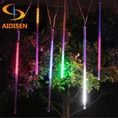 China LANDSCAPE Meteor Tube 30mm UCS1903 Led RGB Meteor Fall Rain Drop Icicle String Lights DC12V for sale