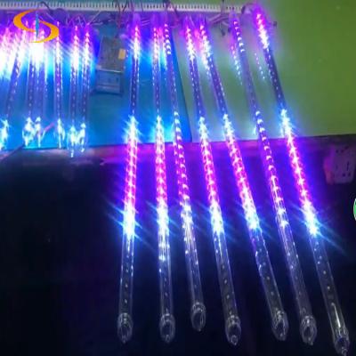 China Accessible LANDSCAPE rain tube 30MM LED meteor tube SMD 5050 RGB LED pixel Lihgt DC5V light guide outdoor light for sale