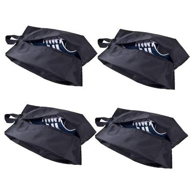 China 4 Pack Reusable Portable Nylon Travel Shoe Dust Bag Storage Bag With Zipper for sale