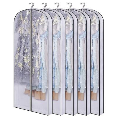 China Wholesale Dustproof Clear Clothes Dress Suit Travel Bag Garment Bags With Zipper for sale