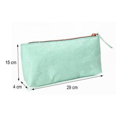 China Eco-friendly Tyvek Paper Pouch Washable Makeup Bag Washable Tyvek Paper Cosmetic Bag for sale