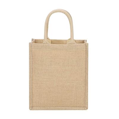 China Durable Eco-Friendly and DIY Packaging Jute Handbag Jute Shopping Bag Durable and DIY Use for Diy for sale