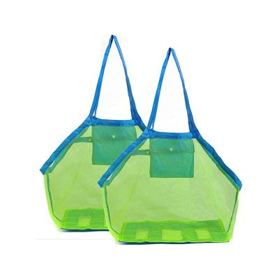 China High Quality Durable Foldable Fashion Beach Bag Mesh Portable Bag For Beach Toys for sale