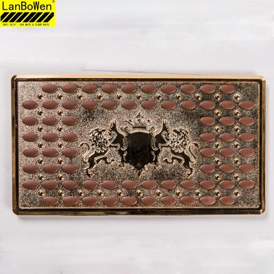 China Easy Installation Gold Supplier Car Mat Heel Pad Steel With Good Quality,Cheap Wear Resistance Car Mat Heel Plate for sale