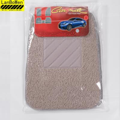 China Anti-skidding. factory universal easy clean supply 5pcs customized colorful car pvc coil mat mat for sale