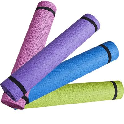 China Custom Print Exercise Home Fitness Waterproof Non Slip EVA Foldable Yoga Mats Wholesale Eco-friendly Rubber for sale