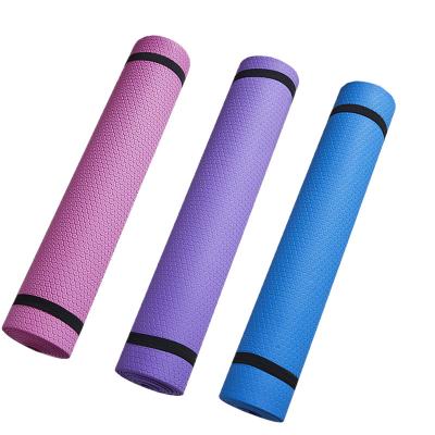 China Large Printed Eco-Friendly Fitness Waterproof EVA Yoga Mat Manufacturer Foldable Thick Exercise Non Slip Home Rubber Travel for sale