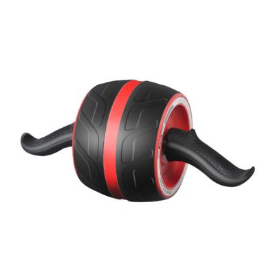 China Fitness Mute Practical Home Set Equipment Gym Exercise Muscle Training ab Wheel Abdominal Roller With Mat for sale