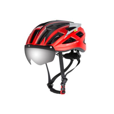 China Sun Shield YITOO Bike Helmet Bicycle Helmet with Removable Magnetic Goddles, Sports Safety Protective Helmet for sale