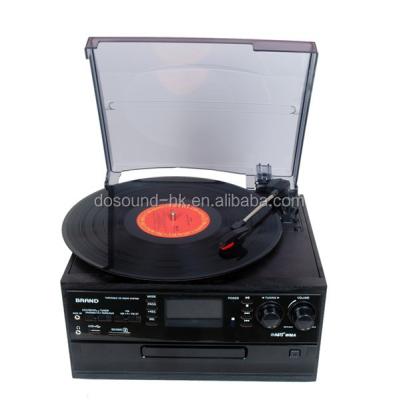 China Turntable 6-In-1 Player Music Center! Auxine and Turntable Multi Player with USB CD Record Player for sale