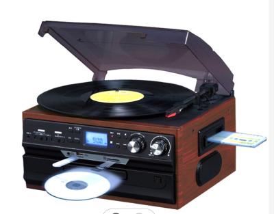 China Hot Selling Acoustic Turntable USB Turntable Turntable with CD Professional Audio Stereo Speaker for sale