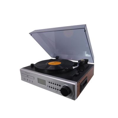 China Wooden Turntable Player USB Turntable 3 Speed ​​Phonograph Turntable Record Player Vinyl to MP3 Converter with Speakers New for sale