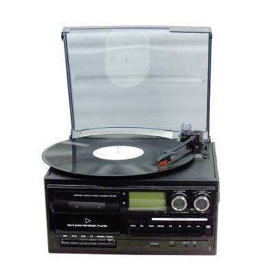 China Turntable Player Vinyl Record Player with CD Player Cassette Recording and USB/SD FM Player Radio for sale