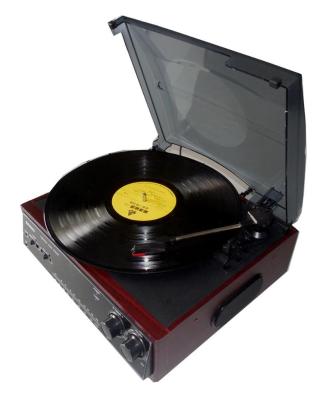 China LP Vinyl Record Player with CD Player Cassette Recording and Player USB/SD FM Radio for sale