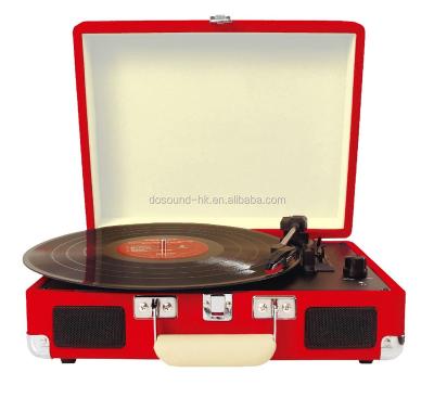 China Classic Vintage Style Portable Turntable Player Vinyl Record Player Turntable, Vinyl-to-MP3 Record for sale