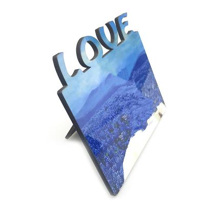 China High Quality Custom Photo Frame Custom Photo Frame Wooden DAD GRADMDF Blank Sublimation Photo Frame for sale