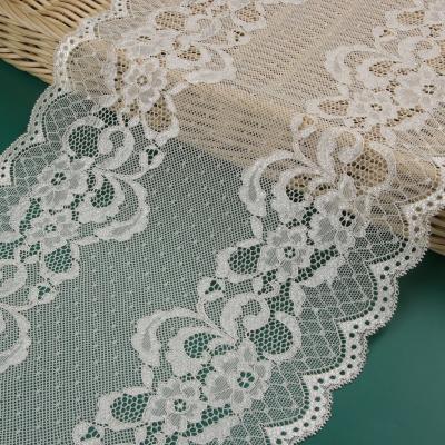 China Viable High Quality Natural Geometric Guipure Embroidery Chemical Lace Fabric for sale