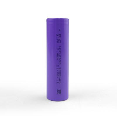 China Toys Factory Price 3.7v 2000mah Lithium Li-ion ICR 18650 Li Ion Rechargeable Battery Cell for sale