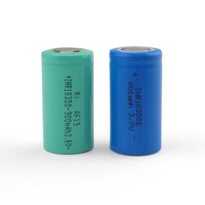 China Wholesale Rechargeable Toys INR 18350 800mAh 3.7V Battery Cell for sale