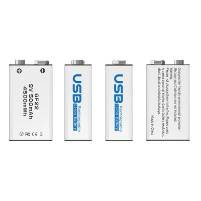 China Toys U/C901 Type-C And Micro USB Rechargeable Battery 9V 500mAh Rechargeable Lithium Battery for sale