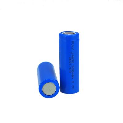 China Toys MSDS ICR 14430 3.7v 650mah CE Certificate Lithium Li-ion Rechargeable Battery Cell for sale