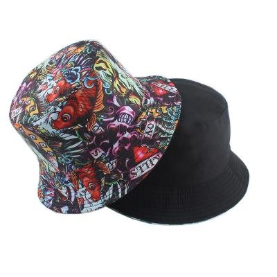 China 2021 Reversible Harajuku Fisherman Hat Reversible Bucket Hats For Women Mens Fashion Bucket Hat Bucket Hat Street Hip Hop for sale