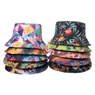 China 2021 New Fashion Hip Hop Dye Link Bucket Hats Reversible Cow Print Foldable Outdoor Fisherman Sun Hat Caps for sale