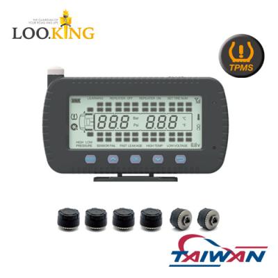 China TAIWAN Solar TPMS For Truck 46 Tires Sensors External Tire Pressure D18 for sale