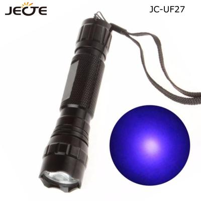 China Emergency 365nm/395nm Ultraviolet UV Flashlight Purple Luxeon LED UV Light Torch Lamp Detection Light Lights for sale