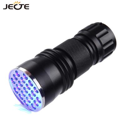 China Travel Safety 21 LED UV Light 395-400nm LED Adhesive Cure UV Torch High Quality Flashlight UV Lamp Emergency for sale