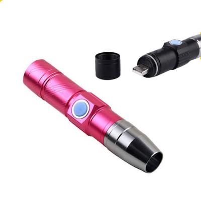 China Mini Industrial UV Flashlight 365nm 395nm Ultra Violet Light Blacklight UV Lamp for sale