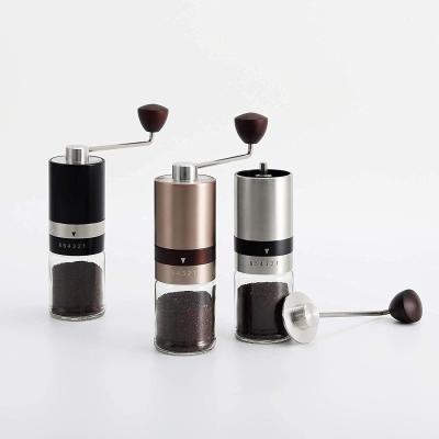 China Mill Professional Custom Logo Stainless Steel Housing Manual Hand Coffee Grinder Hand Coffee Grinder for sale