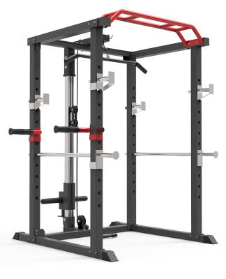 China Indoor High Quality Barbell Cage Press Bench Multifuntional Equipment Power Squat Rack for sale