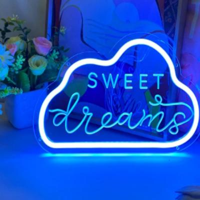 China Custom Led Neon Sign Cloud Design Buildings New Fashion Sign Neon Customs Lead Neon Lamp Sign for sale