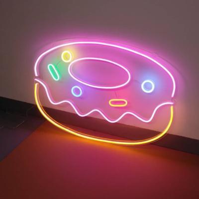 China Buildings Custom Customs Lead Neon Sign Lights Neon Sign Donut Acrylic Customs Lead Neon Sign for sale