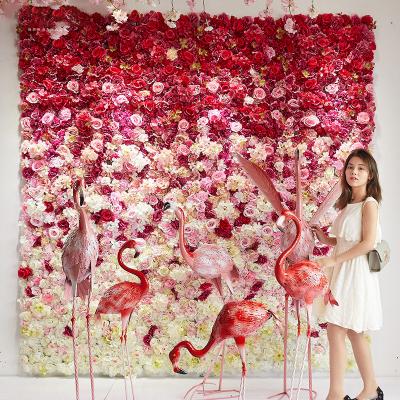 China High Quality Modern Wedding Decoration Flower Wall Panel Flower Wall Backdrop Flower Wall for sale