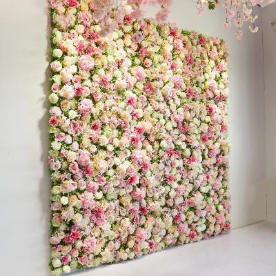 China Modern Artificial Flower Wall Rose Flower Wall Sticker Table Centerpiece for sale