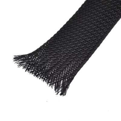 China Flame Retardant PET Expandable Braided Sleeving Wear Resistance for sale