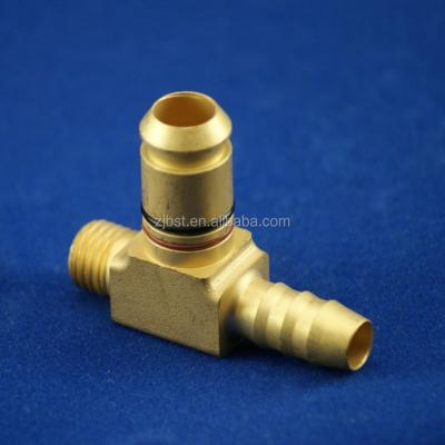 China Pneumatic Coupling Copper Brass Male Compression Fittings Tee for sale