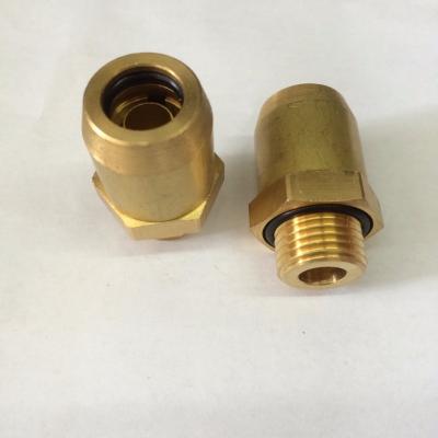 China Copper Press In Air Brake Voss OE Coupling DOT Hose Brass Fitting For Trucks for sale