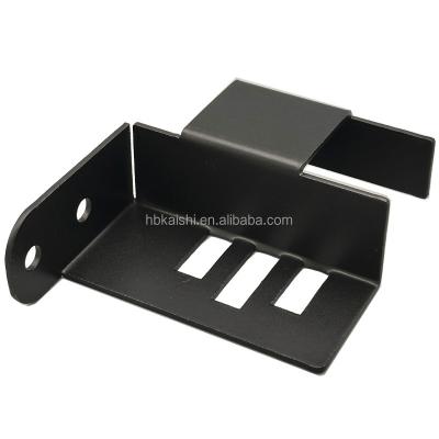 China Aluminum Sheet Metal Fabrication Custom Black Powder Coating Aluminum Stamping Bending Parts for sale