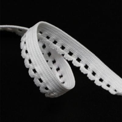 China Viable wholesale 10mm picot knitted elastic band knitted elastic for underwear TC08 for sale