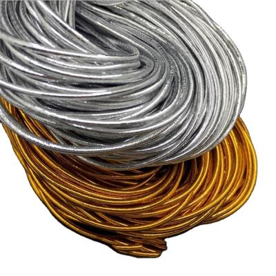 China Factory viable wholesale lurex elastic cord bungee cord for tag label TCMCD10-25 for sale